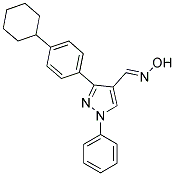 3-(4-CYCLOHEXYLPHENYL)-1-PHENYL-1H-PYRAZOLE-4-CARBALDEHYDE OXIME Struktur