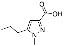 1-METHYL-5-PROPYL-1H-PYRAZOLE-3-CARBOXYLIC ACID Struktur