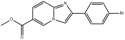 METHYL 2-(4-BROMOPHENYL)IMIDAZO[1,2-A]PYRIDINE-6-CARBOXYLATE Struktur