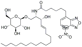 C6 NBD-SPHINGOSINE, B-D-GLUCOSYL Struktur