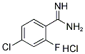 4-CHLORO-2-FLUORO-BENZAMIDINE HYDROCHLORIDE Struktur