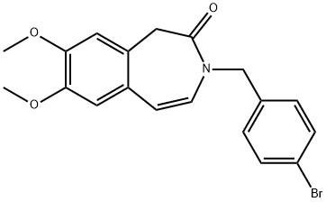 3-(4-BROMOBENZYL)-7,8-DIMETHOXY-1,3-DIHYDRO-2H-3-BENZAZEPIN-2-ONE Struktur