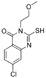 7-CHLORO-2-MERCAPTO-3-(2-METHOXYETHYL)QUINAZOLIN-4(3H)-ONE Struktur