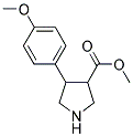 4-(4-METHOXY-PHENYL)-PYRROLIDINE-3-CARBOXYLIC ACID METHYL ESTER Struktur