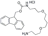 1-(9-FLUORENYLMETHYLOXYCARBONYL-AMINO)-4,9-DIOXA-12-DODECANAMINE HYDROCHLORIDE Struktur