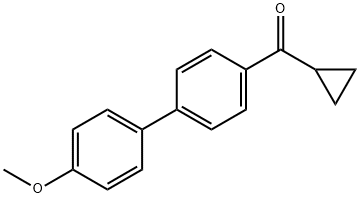 CYCLOPROPYL(4'-METHOXY[1,1'-BIPHENYL]-4-YL)METHANONE Struktur