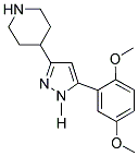 4-METHOXY-2-[3-(4-PIPERIDINYL)-1H-PYRAZOL-5-YL]PHENYL METHYL ETHER Struktur