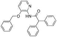 2,2-DIPHENYL-N-(3-(PHENYLMETHOXY)(2-PYRIDYL))ETHANAMIDE Struktur