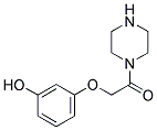 2-(3-HYDROXY-PHENOXY)-1-PIPERAZIN-1-YL-ETHANONE Struktur