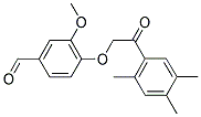 3-METHOXY-4-[2-OXO-2-(2,4,5-TRIMETHYLPHENYL)ETHOXY]BENZALDEHYDE Struktur