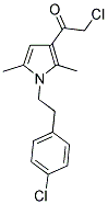 2-CHLORO-1-[1-[2-(4-CHLOROPHENYL)ETHYL]-2,5-DIMETHYL-1H-PYRROL-3-YL]ETHANONE Struktur