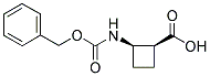 CIS-2-BENZYLOXYCARBONYLAMINOCYCLOBUTANECARBOXYLIC ACID Struktur