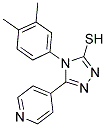 4-(3,4-DIMETHYLPHENYL)-5-PYRIDIN-4-YL-4H-1,2,4-TRIAZOLE-3-THIOL Struktur