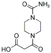 3-(4-CARBAMOYL-PIPERAZIN-1-YL)-3-OXO-PROPIONIC ACID Struktur