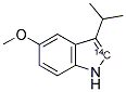 5-METHOXY-3-ISOPROPYLINDOLE, [2-14C] Struktur