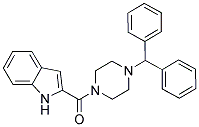 4-(DIPHENYLMETHYL)PIPERAZINYL INDOL-2-YL KETONE Struktur