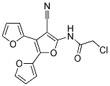 2-CHLORO-N-(4'-CYANO-[2,2':3',2'']TERFURAN-5'-YL)-ACETAMIDE Struktur