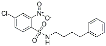 ((4-CHLORO-2-NITROPHENYL)SULFONYL)(4-PHENYLBUTYL)AMINE Struktur