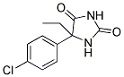 5-(4-CHLORO-PHENYL)-5-ETHYL-IMIDAZOLIDINE-2,4-DIONE Struktur