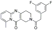 2-[(3,5-DIFLUOROPHENYL)ACETYL]-9-METHYL-1,2,3,4-TETRAHYDRO-11H-DIPYRIDO[1,2-A:4',3'-D]PYRIMIDIN-11-ONE Struktur