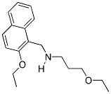 3-ETHOXY-N-((2-ETHOXY-1-NAPHTHYL)METHYL)PROPAN-1-AMINE Struktur