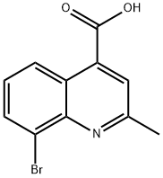 8-BROMO-2-METHYLQUINOLINE-4-CARBOXYLIC ACID Struktur