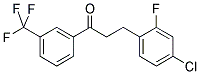 3-(4-CHLORO-2-FLUOROPHENYL)-3'-TRIFLUOROMETHYLPROPIOPHENONE Struktur