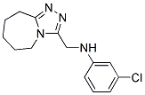 (3-CHLORO-PHENYL)-(6,7,8,9-TETRAHYDRO-5H-[1,2,4]TRIAZOLO[4,3-A]AZEPIN-3-YLMETHYL)-AMINE Struktur