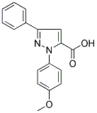 1-(4-METHOXYPHENYL)-3-PHENYL-1H-PYRAZOLE-5-CARBOXYLIC ACID Struktur