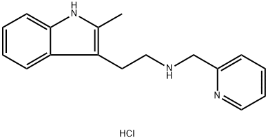 N-[2-(2-METHYL-1H-INDOL-3-YL)ETHYL]-N-(PYRIDIN-2-YLMETHYL)AMINE DIHYDROCHLORIDE Struktur