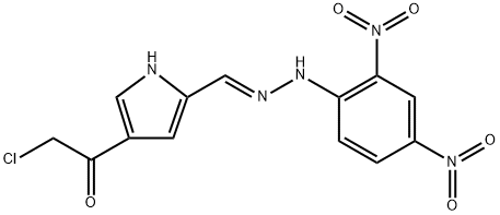 4-(2-CHLOROACETYL)-1H-PYRROLE-2-CARBALDEHYDE N-(2,4-DINITROPHENYL)HYDRAZONE Struktur