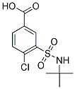 3-[(TERT-BUTYLAMINO)SULFONYL]-4-CHLOROBENZOIC ACID Struktur