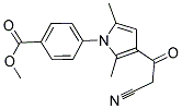 4-[3-(2-CYANO-ACETYL)-2,5-DIMETHYL-PYRROL-1-YL]-BENZOIC ACID METHYL ESTER Struktur