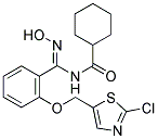 N-[(2-[(2-CHLORO-1,3-THIAZOL-5-YL)METHOXY]PHENYL)(HYDROXYIMINO)METHYL]CYCLOHEXANECARBOXAMIDE Struktur