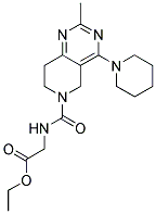 [(2-METHYL-4-PIPERIDIN-1-YL-7,8-DIHYDRO-5H-PYRIDO[4,3-D]PYRIMIDINE-6-CARBONYL)-AMINO]-ACETIC ACID ETHYL ESTER Struktur