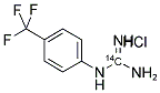 4'-TRIFLUOROMETHYLPHENYL GUANIDINE [14C] HYDROCHLORIDE Struktur