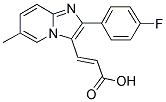 3-[2-(4-FLUORO-PHENYL)-6-METHYL-IMIDAZO[1,2-A]-PYRIDIN-3-YL]-ACRYLIC ACID Struktur