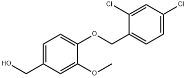 (4-[(2,4-DICHLOROBENZYL)OXY]-3-METHOXYPHENYL)METHANOL Struktur