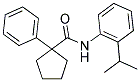 N-(2-(ISOPROPYL)PHENYL)(PHENYLCYCLOPENTYL)FORMAMIDE Struktur