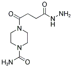 4-(3-HYDRAZINOCARBONYL-PROPIONYL)-PIPERAZINE-1-CARBOXYLIC ACID AMIDE Struktur