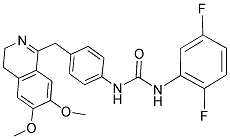 3-(2,5-DIFLUOROPHENYL)-1-(4-((6,7-DIMETHOXY(3,4-DIHYDROISOQUINOLYL))METHYL)PHENYL)UREA Struktur