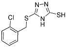 5-[(2-CHLOROBENZYL)THIO]-4H-1,2,4-TRIAZOLE-3-THIOL Struktur