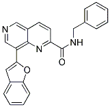 8-(1-BENZOFURAN-2-YL)-N-BENZYL-1,6-NAPHTHYRIDINE-2-CARBOXAMIDE Struktur