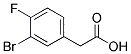 3-BROMO-4-FLUOROPHENYLACETIC ACID Struktur