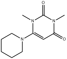 1,3-DIMETHYL-6-PIPERIDINO-2,4(1H,3H)-PYRIMIDINEDIONE Struktur