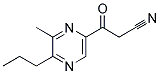 3-(6-METHYL-5-PROPYL-PYRAZIN-2-YL)-3-OXO-PROPIONITRILE Struktur