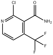 2-CHLORO-4-(TRIFLUOROMETHYL)NICOTINAMIDE Struktur