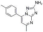 5-METHYL-7-(4-METHYLPHENYL)[1,2,4]TRIAZOLO[1,5-A]PYRIMIDIN-2-AMINE Struktur