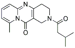 9-METHYL-2-(3-METHYLBUTANOYL)-1,2,3,4-TETRAHYDRO-11H-DIPYRIDO[1,2-A:4',3'-D]PYRIMIDIN-11-ONE Struktur