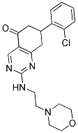 7-(2-CHLOROPHENYL)-2-[(2-MORPHOLIN-4-YLETHYL)AMINO]-7,8-DIHYDROQUINAZOLIN-5(6H)-ONE Struktur